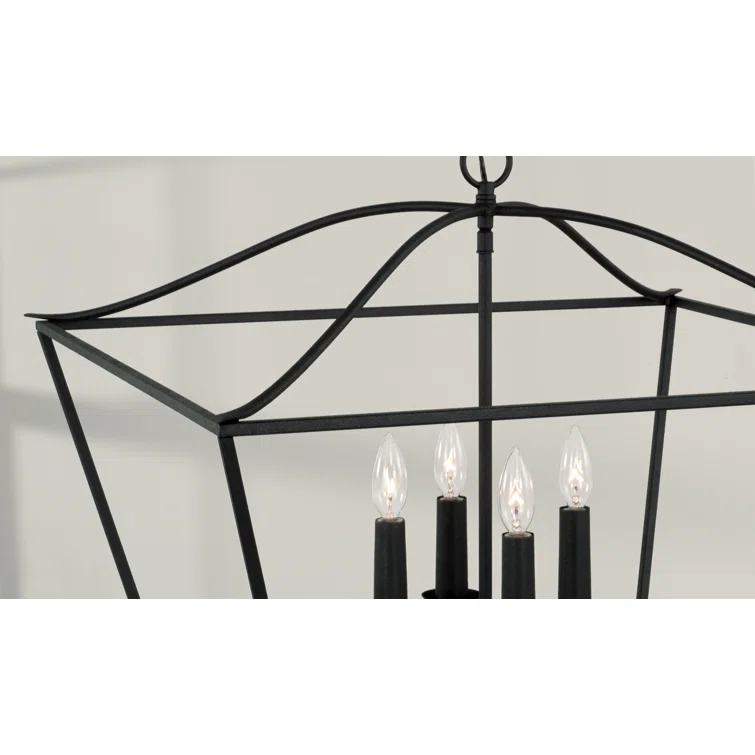 Capital Lighting Grady 4 - Light Dimmable Lantern Square / Rectangle Chandelier