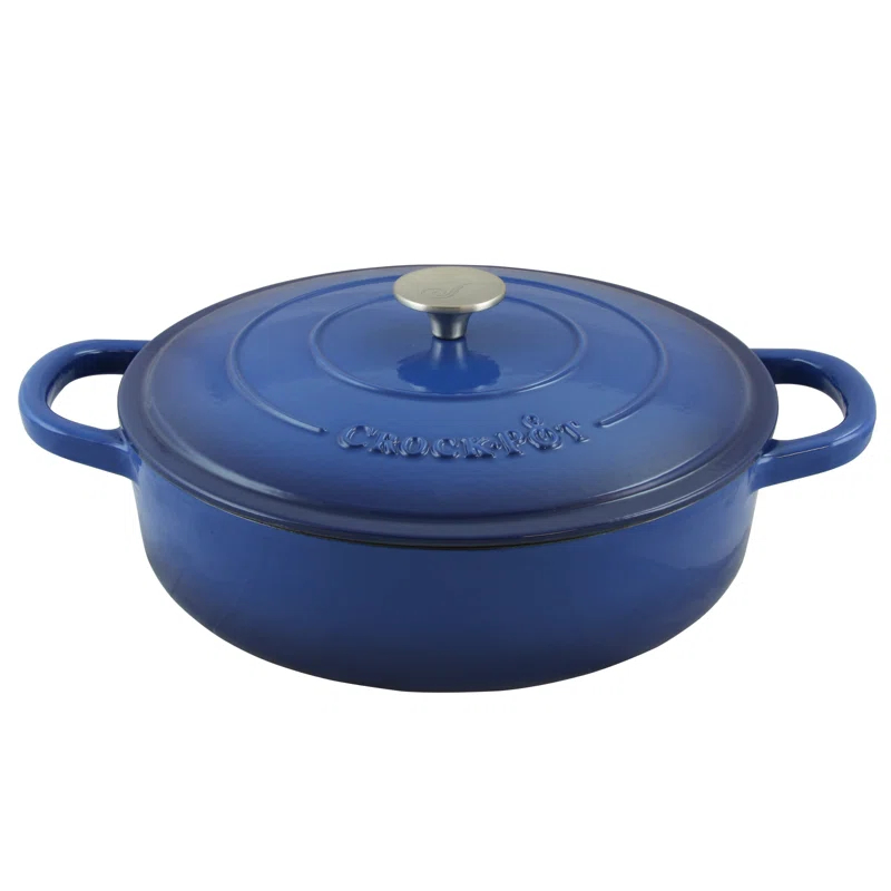 Crock-pot Crock-pot Artisan 5 qt. Non-Stick Cast Iron Round Braiser with Lid