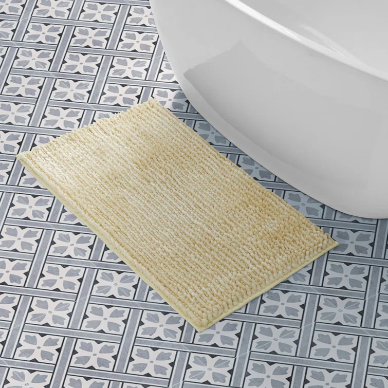 Laura Ashley Laura Ashley Butter Chenille Bath Rug