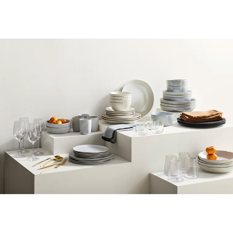 Stone by Mercer Project Hekonda 16-Piece Dinnerware Set Stoneware