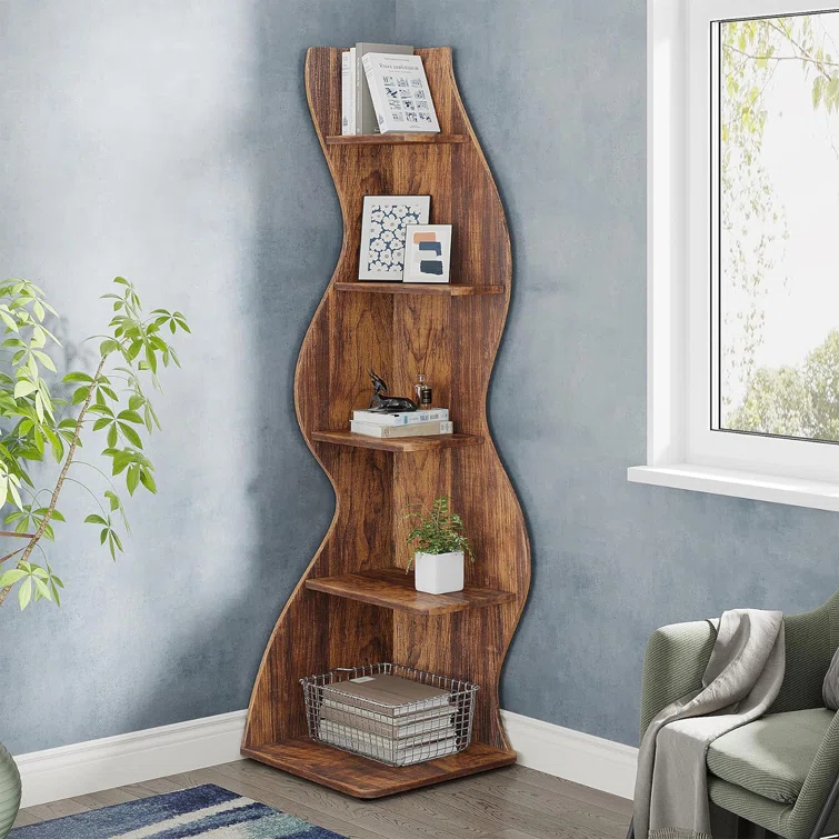 Millwood Pines Arhab Corner Bookcase