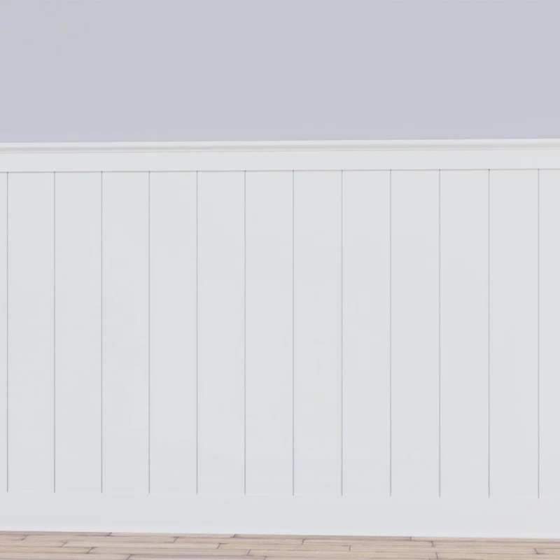 Deluxe Shiplap with a Nickel Gap 8' Length PVC Wainscoting Kit