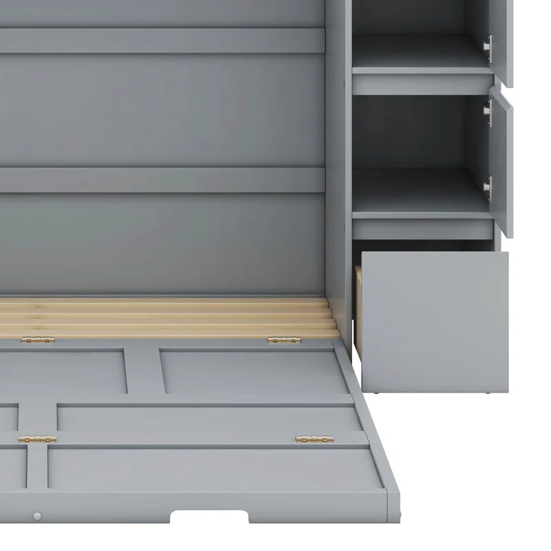 Cosmic Murphy Bed with Drawers, Cabinets and USB Ports