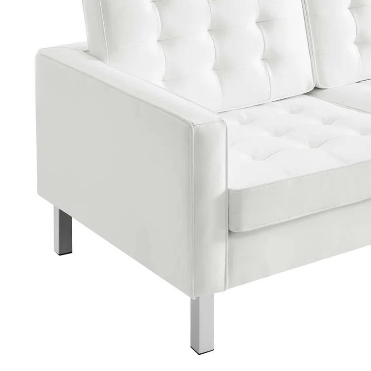 Modway Loft Tufted Vegan Leather Sofa by Modway