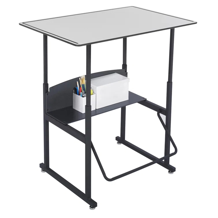 Safco Products Company AlphaBetter® Metal Adjustable Height Open Front Desk & Reviews | Wayfair