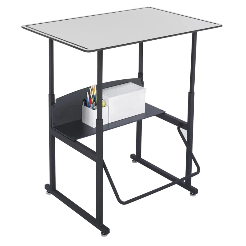 Safco Products Company AlphaBetter® Metal Adjustable Height Open Front Desk & Reviews | Wayfair