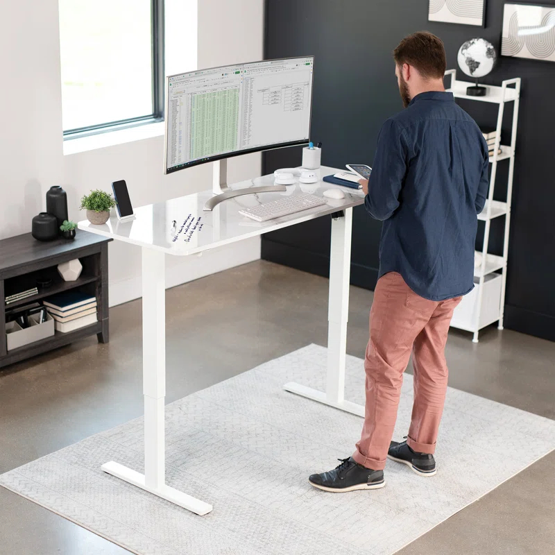 Vivo VIVO Single Motor Electric Desk with Push Button Memory Controller