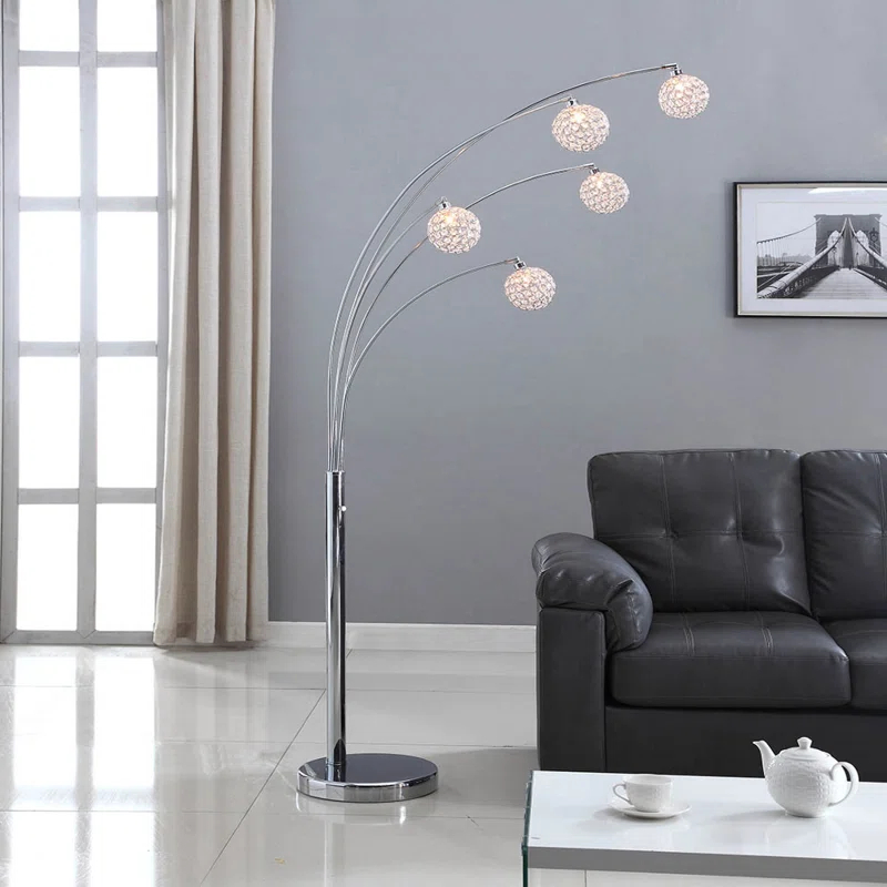 Artiva USA 84'' Shiny Silver Tree Floor Lamp
