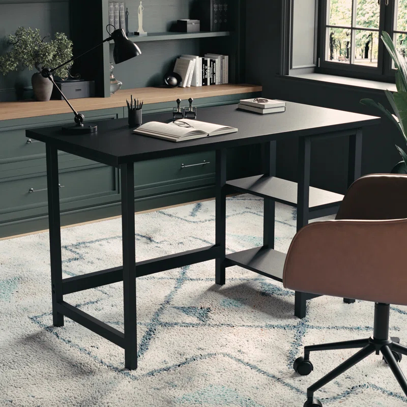 Martha Stewart Martha Stewart Beckett Home Office Trestle Desk with Shelves