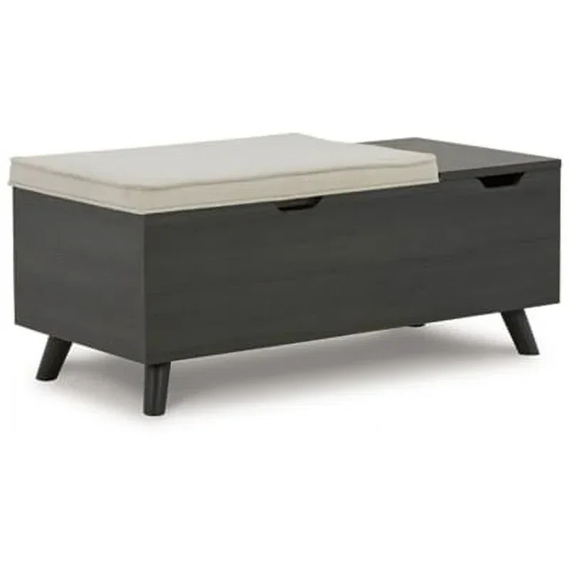 Loon Peak® Kadira Polyester Upholstered Storage Bench