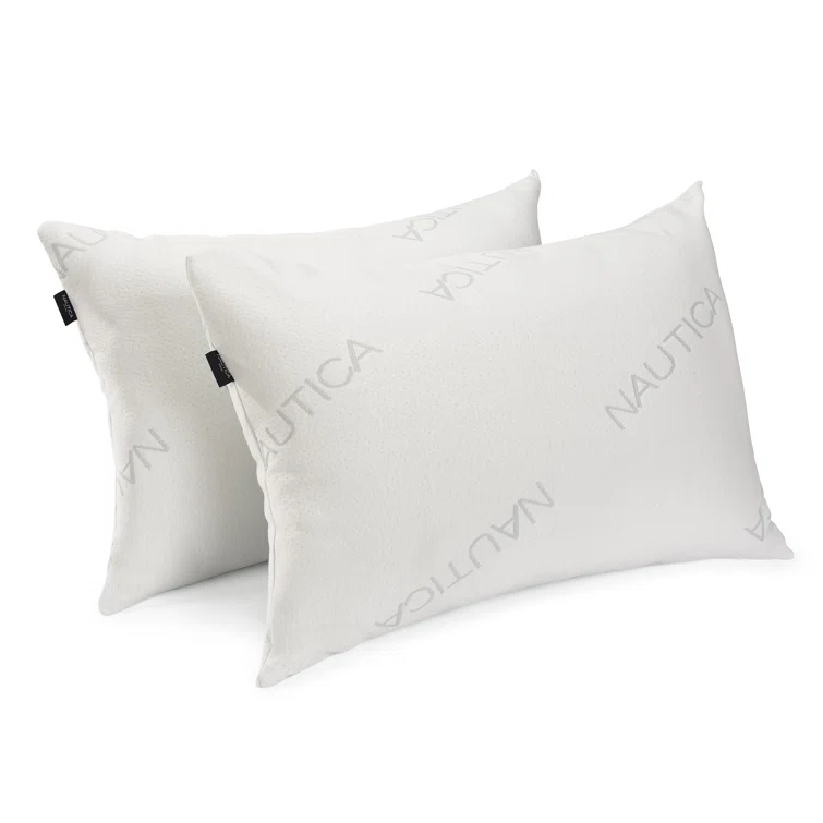 Nautica Polyester Medium Support Pillow