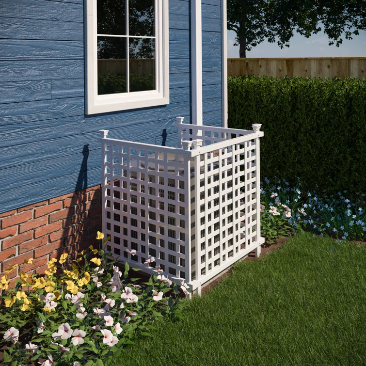 Enclo Enclo 3.5 ft H x 3.25 ft W x 3 ft L Liberty Lattice Freestanding Vinyl Privacy Screen (3 Panels)