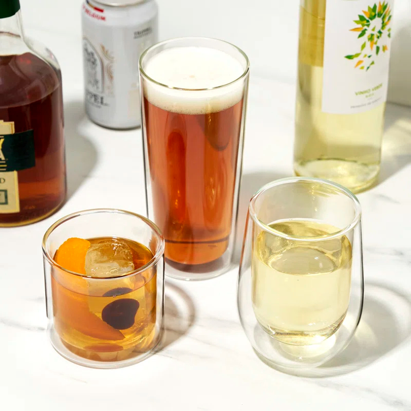Double Walled Old Fashioned Glasses