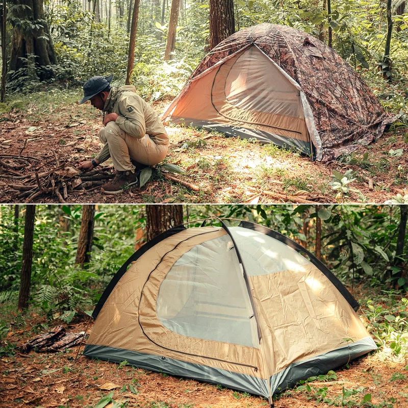 LIFETIME FLOORING LLC Ultralight 2 Person Backpacking Tent 4 Season Waterproof Camping Tent Double Layer Cold Weather Easy Set Up Tents For Family Camp, Hiking, Hunting Outdoor Mountaineering Travel