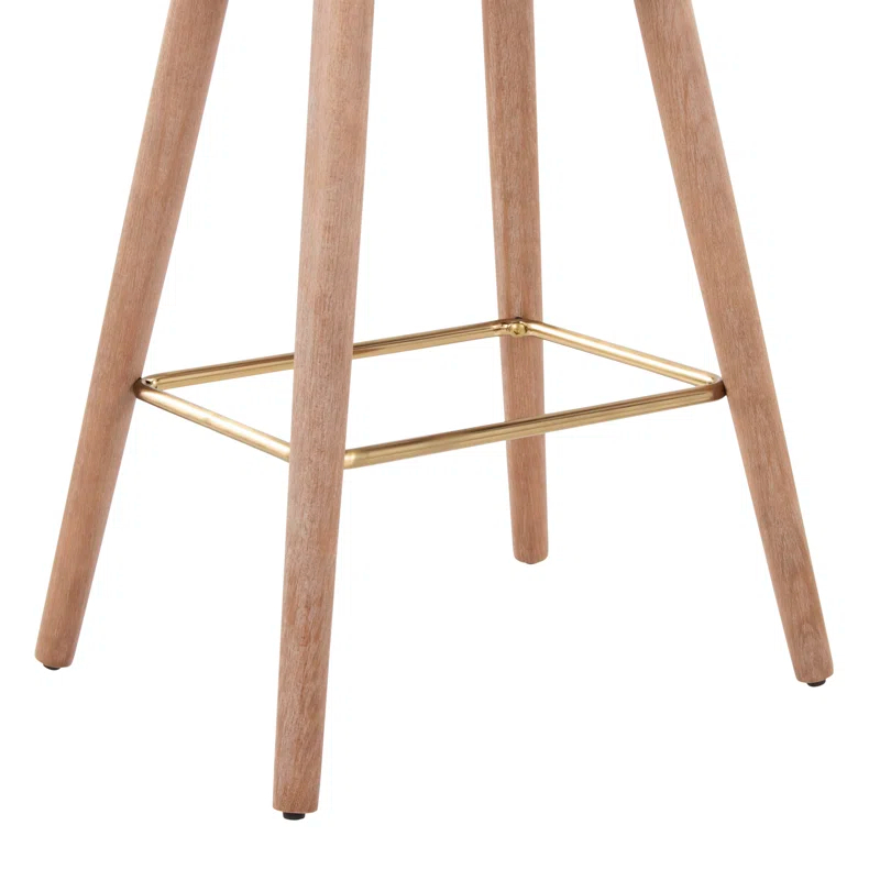 Everly Quinn Upholstered Counter Stool (Set of 2)