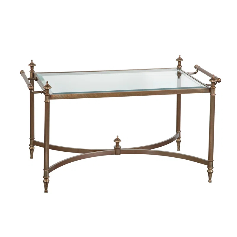 Maitland-Smith Asher Glass Top Coffee Table