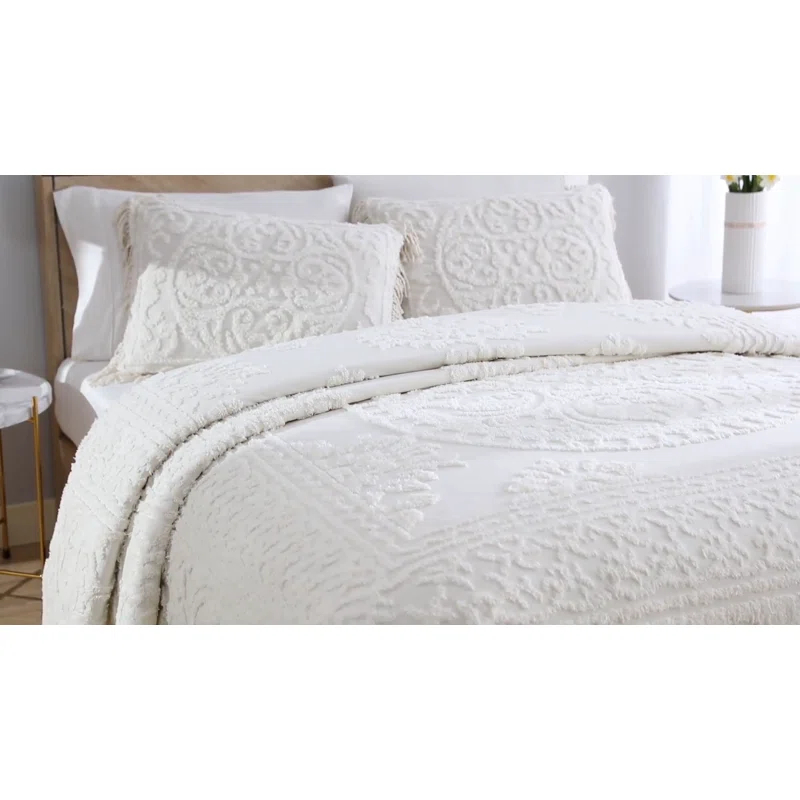 Beatrice Home Fashions Medallion Cotton Pillow Sham