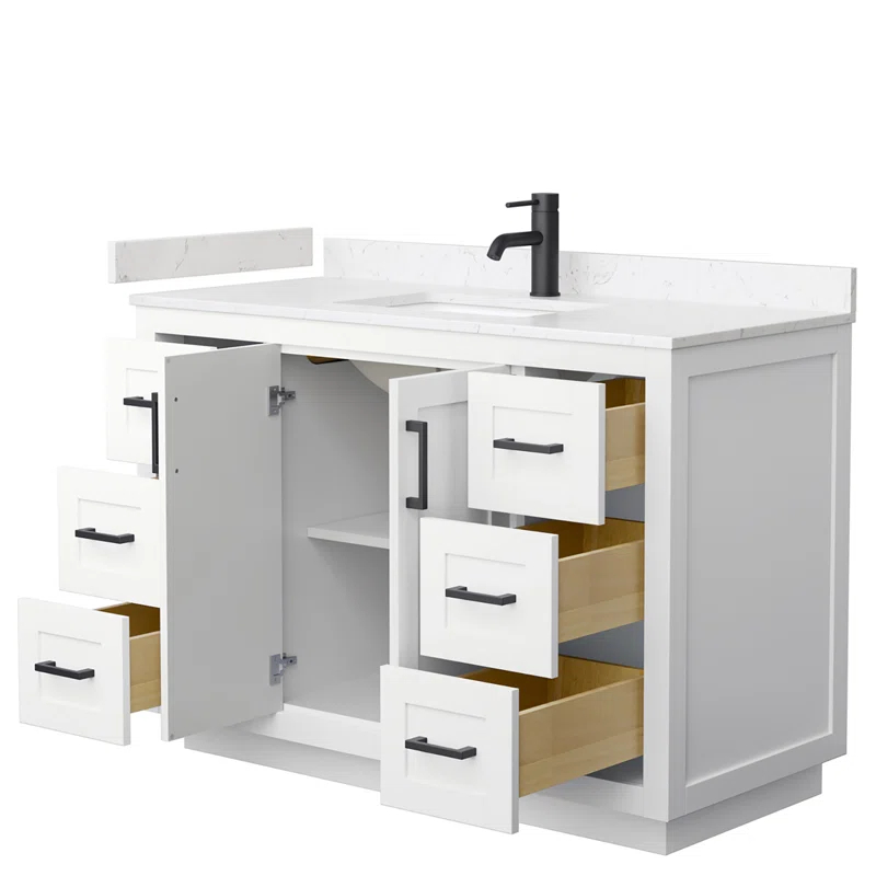 Miranda 48" Freestanding Single Bathroom Vanity with Cultured Marble Top