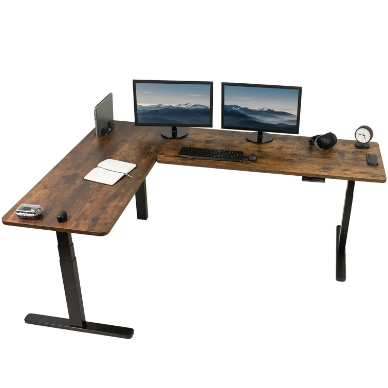 Vivo Electric 83" x 60" Stand Up Corner Desk