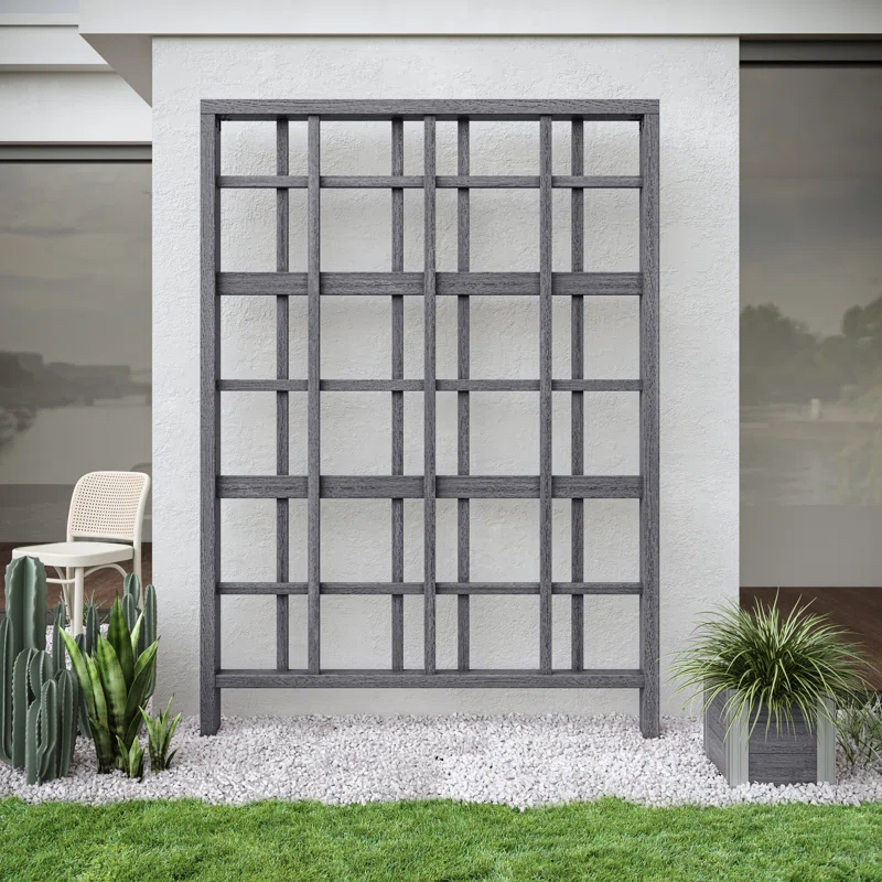 Vita 84'' H x 60'' W Vinyl Lattice Panel Trellis