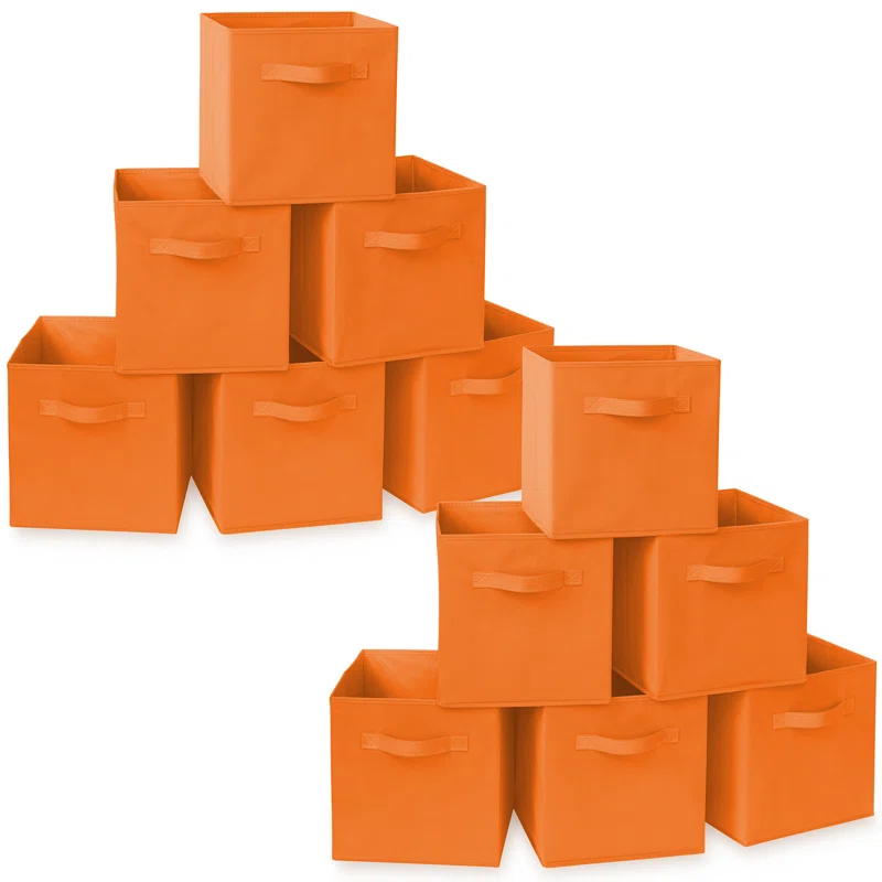 Casafield Collapsible Fabric Cubes, 11" Storage Bins (Set of 12) (Set of 12)