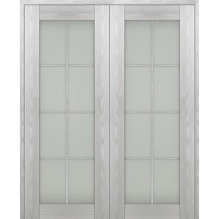 Belldinni Avon 8 Lite Solid + Manufactured Wood Paneled Prehung Door