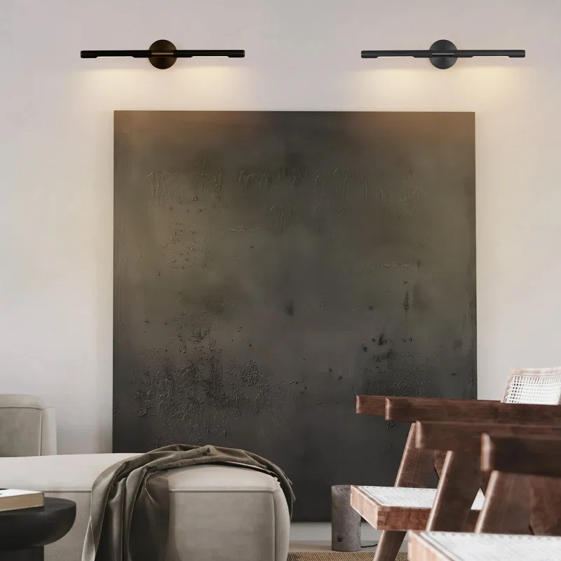 Everly Quinn 30'' Dimmable LED 360° Rotatable Wall Mounted Sconce Picture Light Vanity Light  (Bulbs Included)