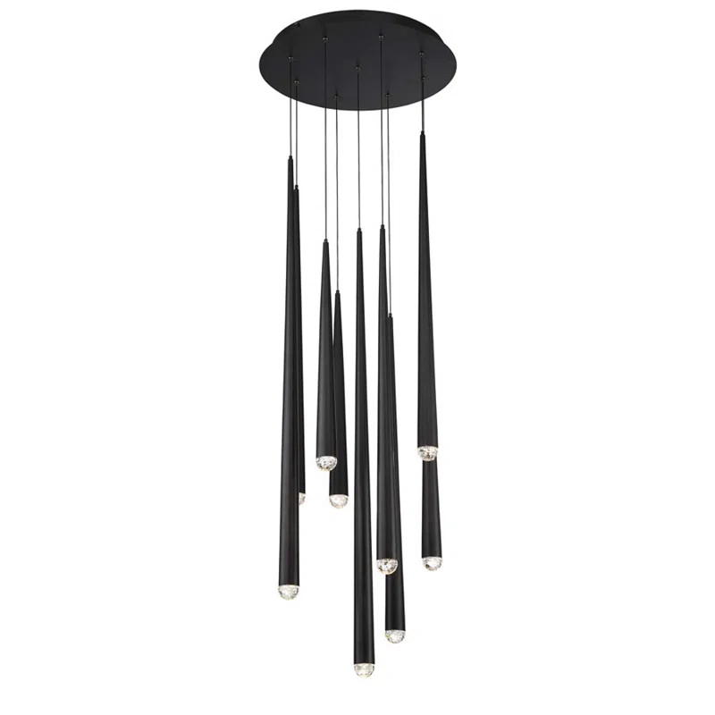 Cascade 9 - Light Dimmable LED Tiered Chandelier