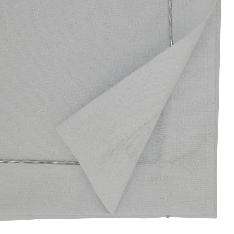 Saro Bourget Collection Shimmering Tablecloth with Piping Detail