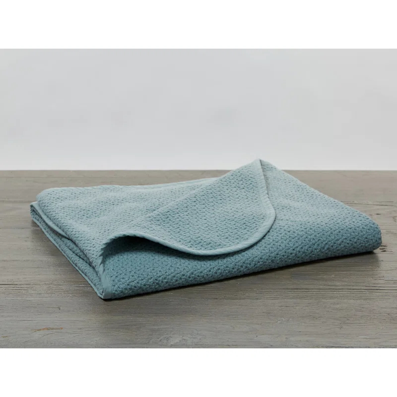 Coyuchi Honeycomb Hand Woven Throw Blanket