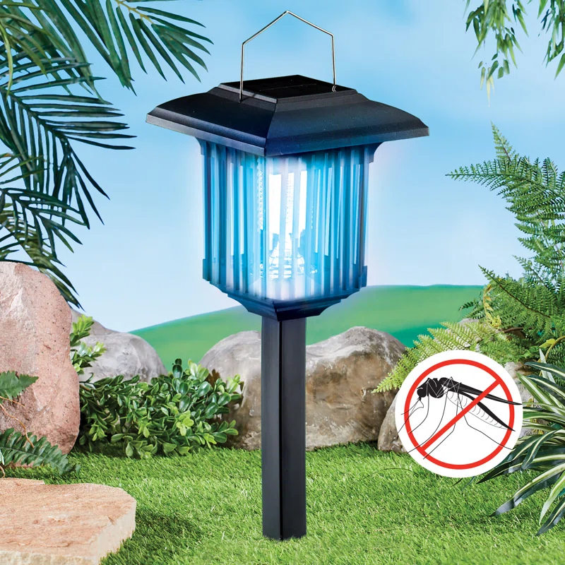 Winston Brands Solar Powered LED Lighted 3-in-1 Mosquito Zapper
