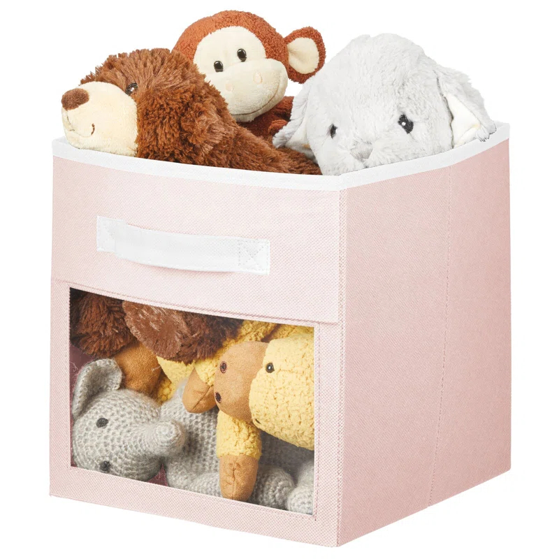 mDesign mDesign Fabric Baby Nursery Storage Cube with Front Window