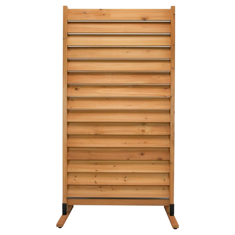 Enclo 6.1ft H x 3.1ft W (1 Panel) Freestanding or Surface Mounted Enclo Sierra Privacy Screen, Wood Fence Screen, Outdoor or Indoor Decorative Privacy Panel, Great for Balcony, Patio, Deck, EC18031