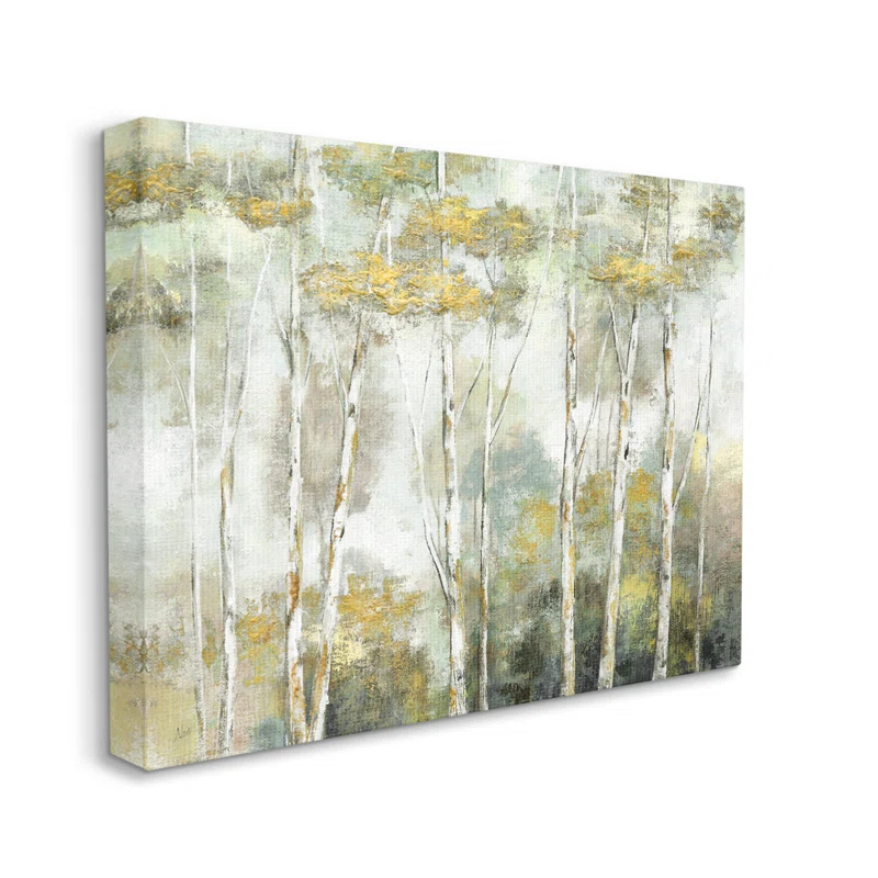 Stupell Industries " Birch Tree Forest " by Nan Painting Print