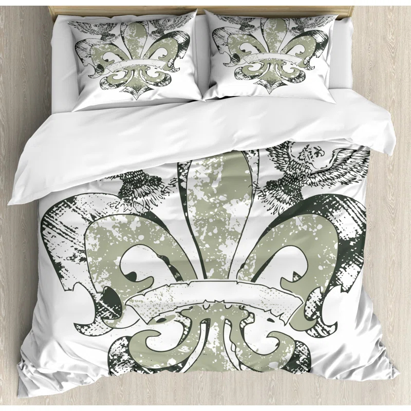 Ambesonne Modern & Contemporary Paisley Duvet Cover Set