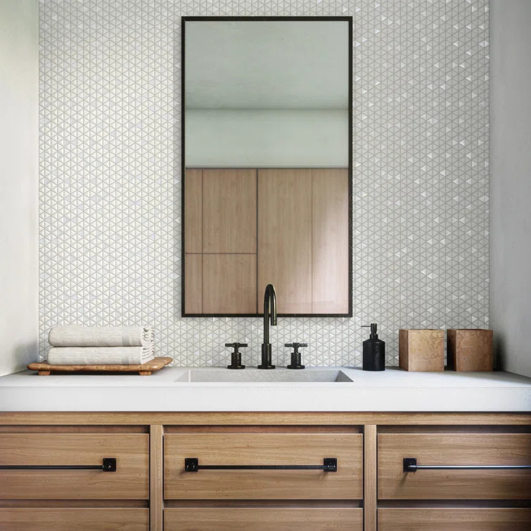 Daltile Starcastle 1" Triangle Glass Wall Mosaic (Set of 13)