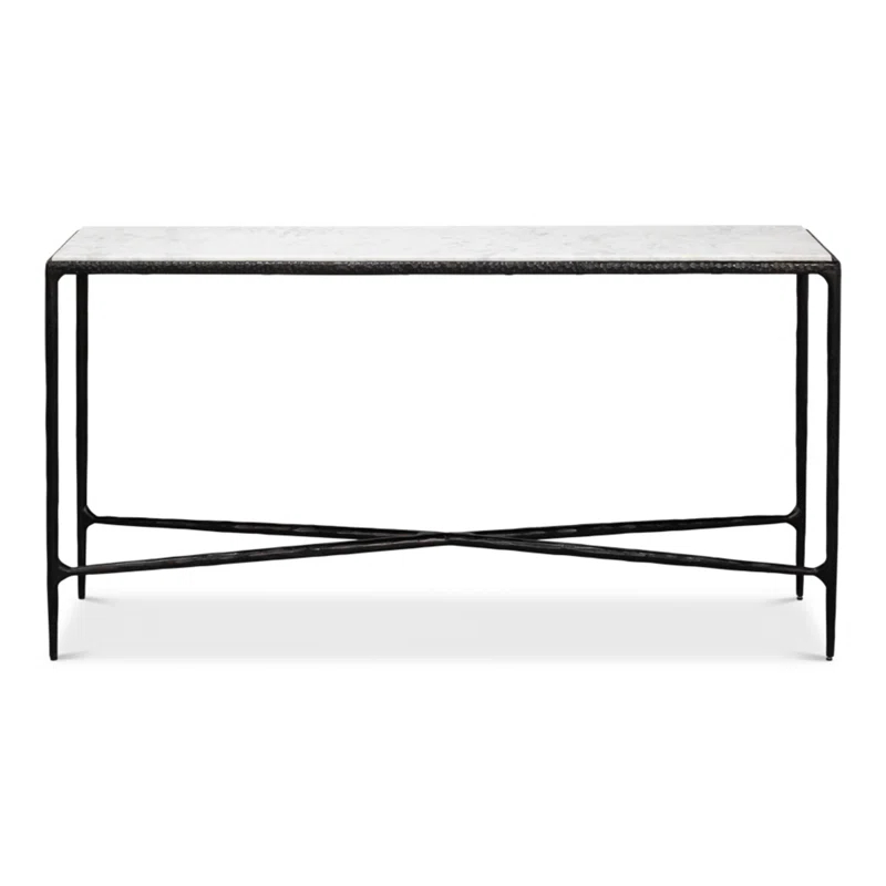 Sarreid Ltd Dakor 58'' Marble Top Console Table