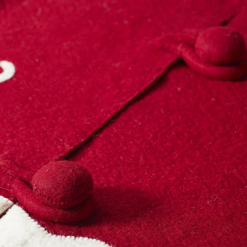 Arcadia Home Cats & Green Trees Hand-Felted Christmas Tree Skirt - 60"