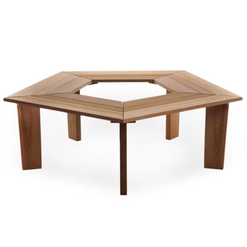 Union Rustic Ardoin 5-Sided Tree Bench
