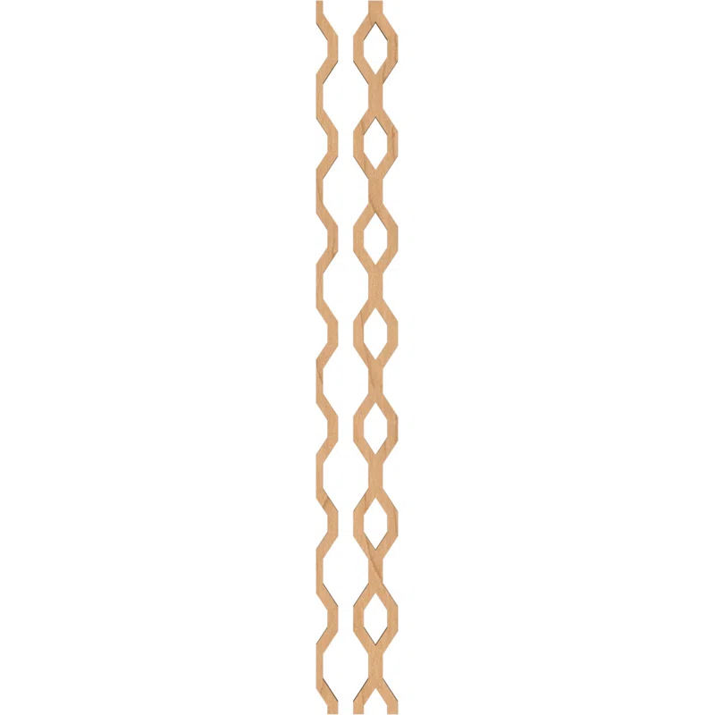 Ekena Millwork Wabash Adjustable Wood Decorative Slat Wall Panel Kit