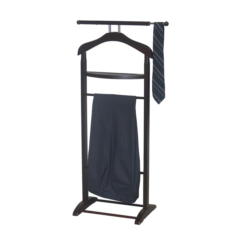 Knight Solid Wood Freestanding Valet Stand