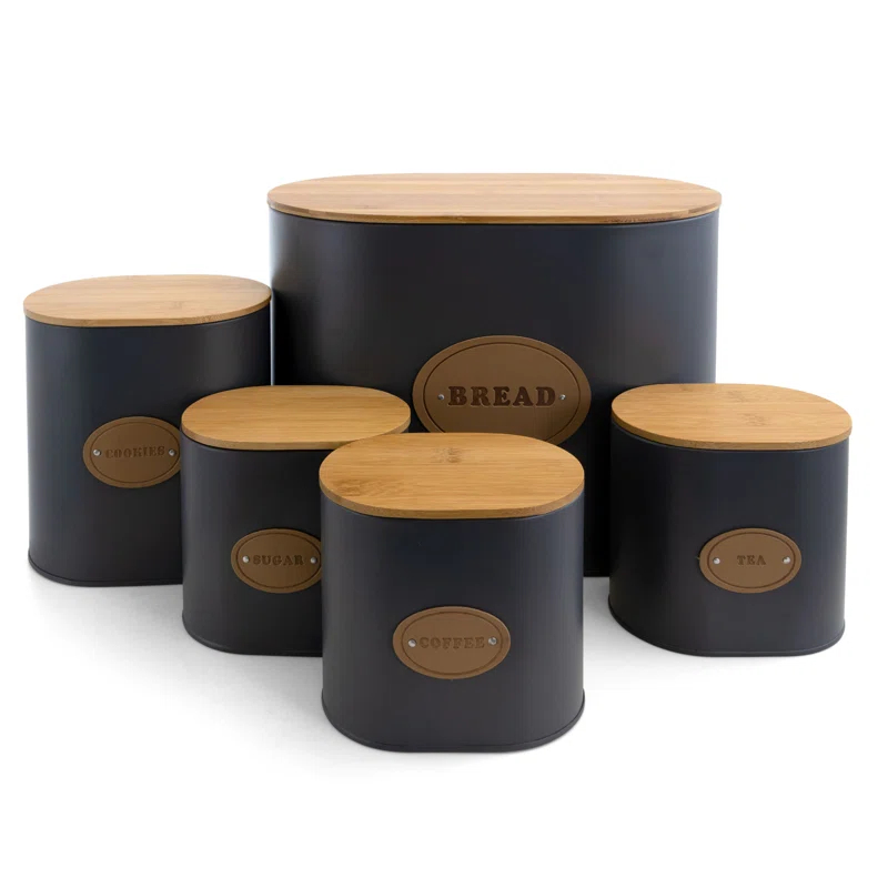 Gracie Oaks 1.25 qt. Kitchen Canister Set & Reviews | Wayfair