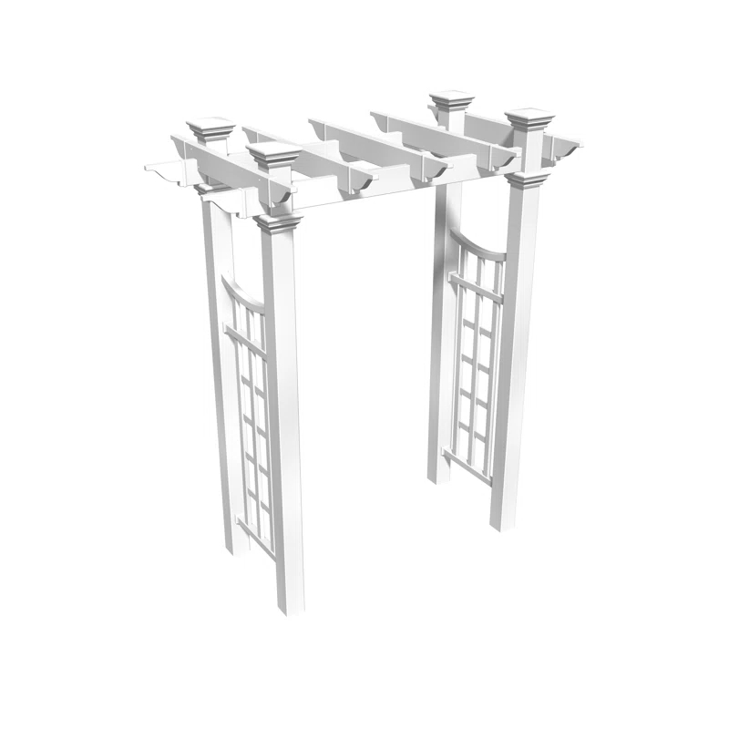 Vita 58'' W x 28'' D Vinyl Arbor in White