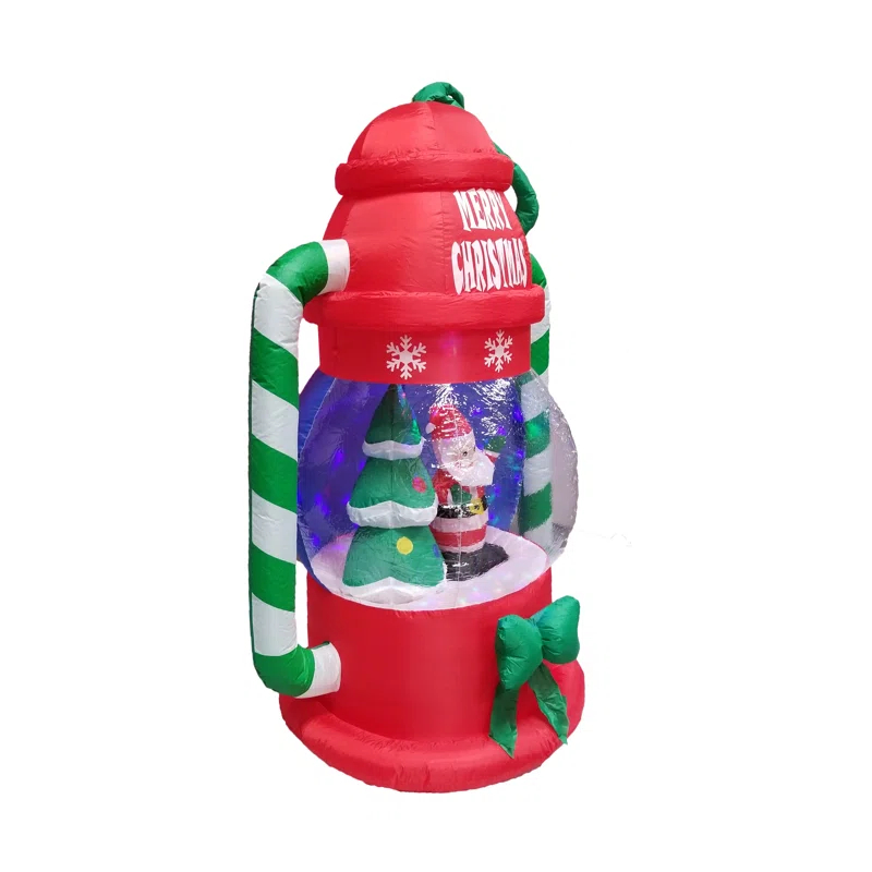 The Holiday Aisle® 6 Foot Tall Lighted Christmas Inflatable Lantern with Santa Claus and Christmas Tree Indoor / Outdoor Holiday Blow Up Yard Garden Decoration & Reviews | Wayfair