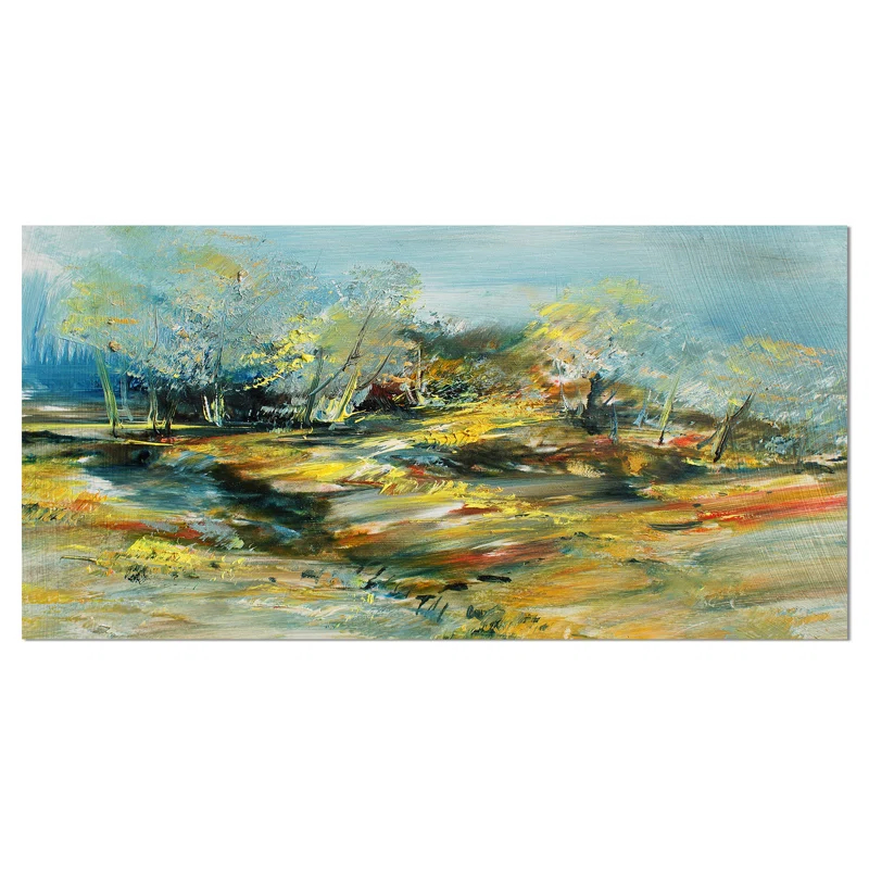 Design Art Abstract Landscape - Abstract Canvas Art Print | Wayfair
