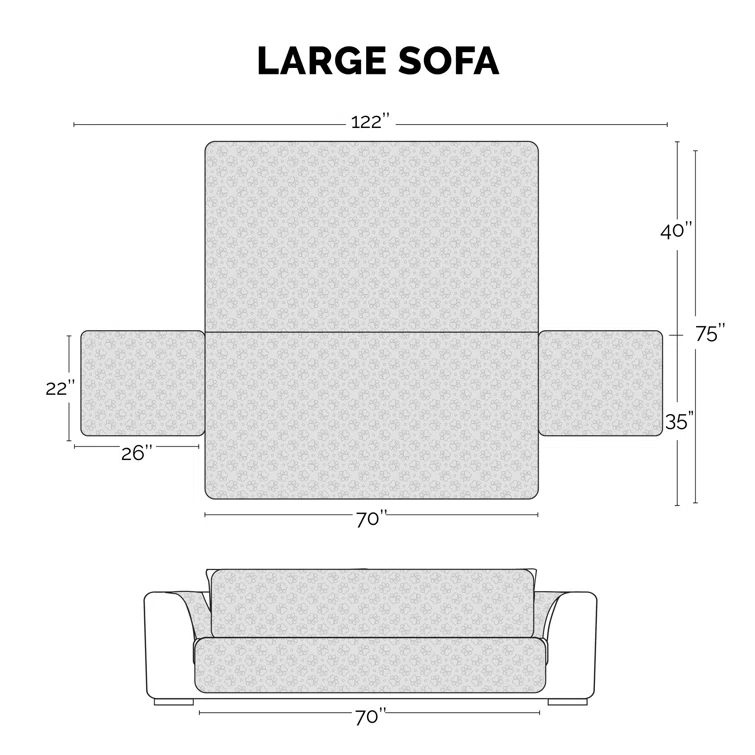 FurHaven Non-Slip Waterproof Sofa Cover Furniture Protector