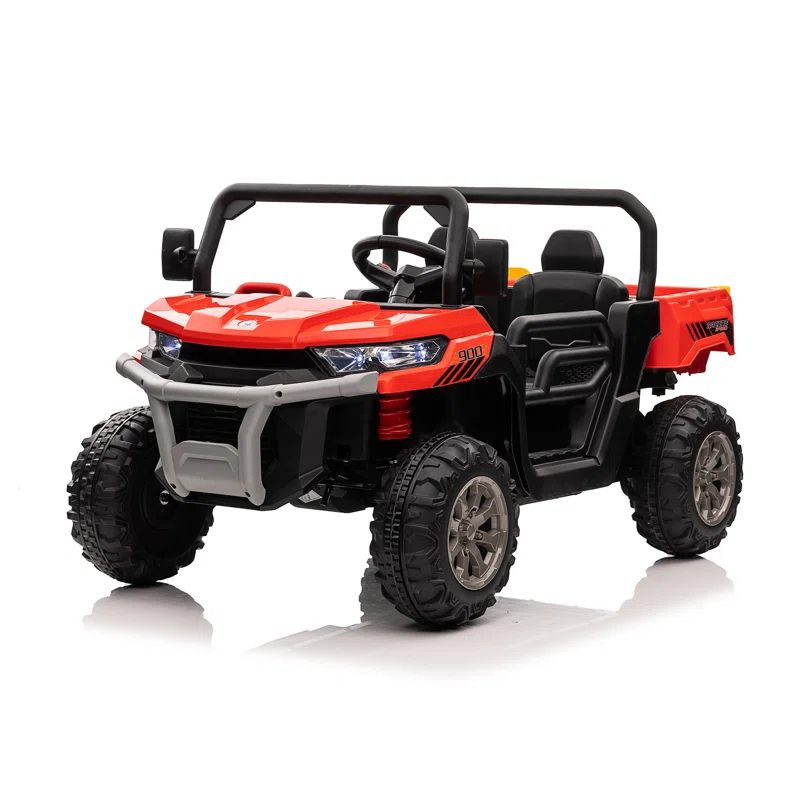 24V Kids Ride on UTV with Remote Control, 2 Seater 2x200W Ride on Dump Truck