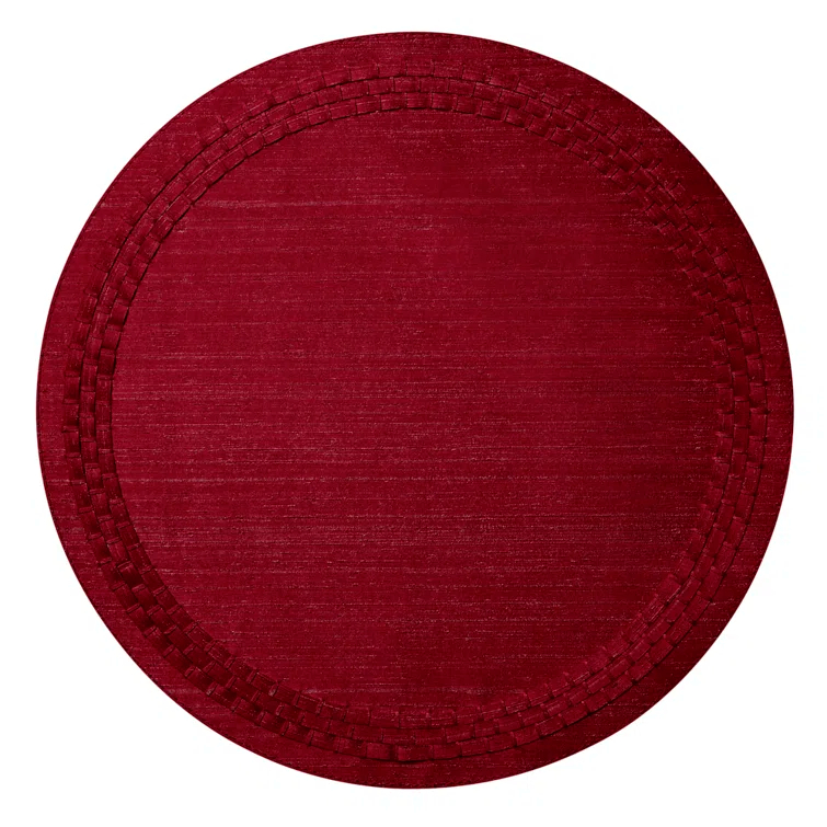 Mode Living August Vinyl Round Placemat (Set of 4)