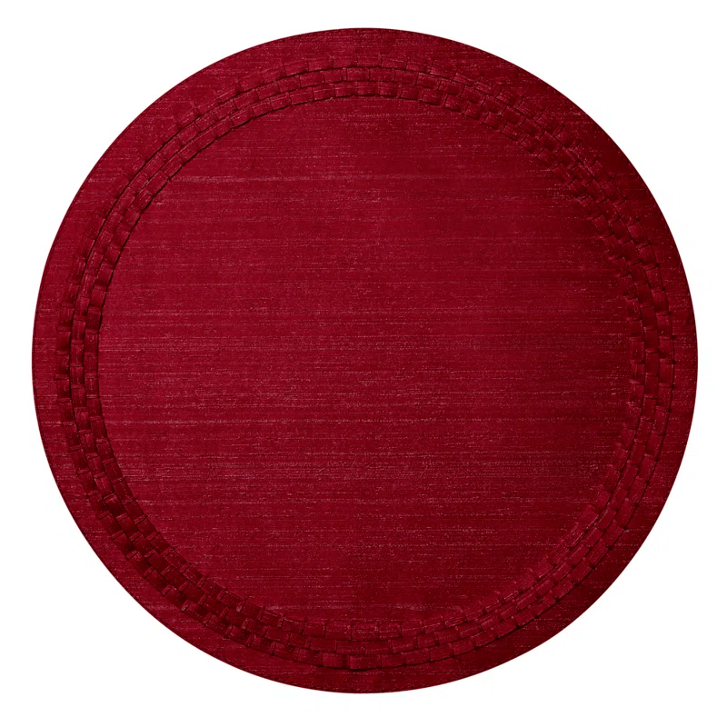 Mode Living August Vinyl Round Placemat (Set of 4)