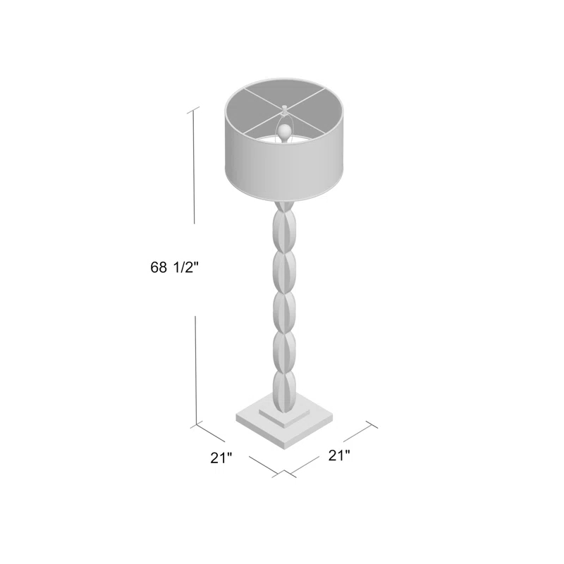 68.5'' Coffee Bronze Traditional Floor Lamp